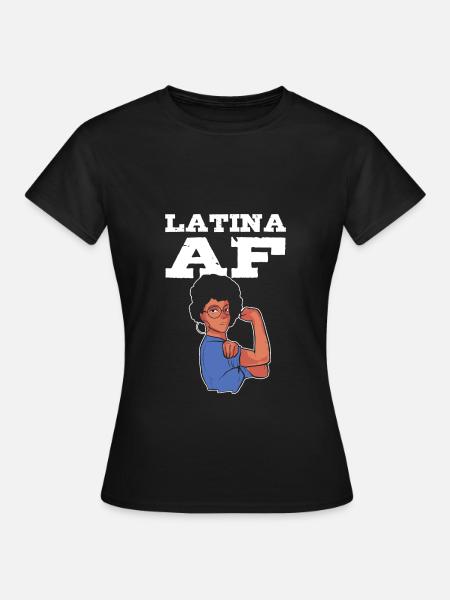 Afro Latina - Frauen T-Shirt - Schwarz