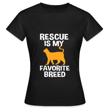 Sauvetage des animaux Droits des animaux Refuge pour animaux de sauvetage des animaux - T-shirt Femme - noir - Devant - AI Model Female 172 dark (172cm)