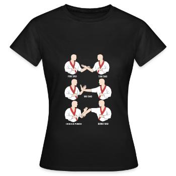 Wing Chun - Frauen T-Shirt - Schwarz - Vorne - AI Model Female 172 dark (172cm)
