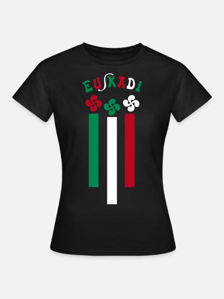 Euskadi croix Basque - T-shirt Femme - noir
