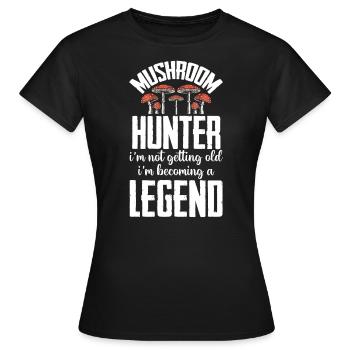 Cueilleurs de champignons et amis champignons - T-shirt Femme - noir - Devant - AI Model Female 172 dark (172cm)