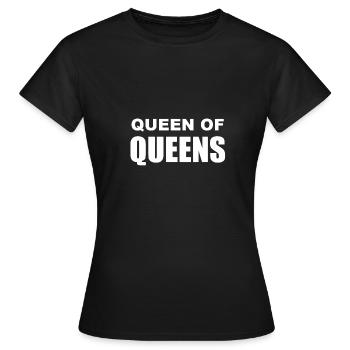 Reine des reines - T-shirt Femme - noir - Devant - AI Model Female 172 dark (172cm)