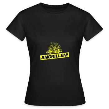 Grillades Barbecue Barbecue - T-shirt Femme - noir - Devant - AI Model Female 172 dark (172cm)