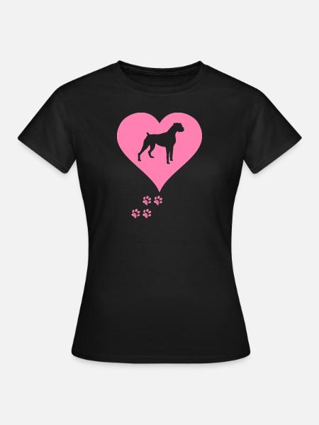 Deutscher Boxer - Frauen T-Shirt - Schwarz