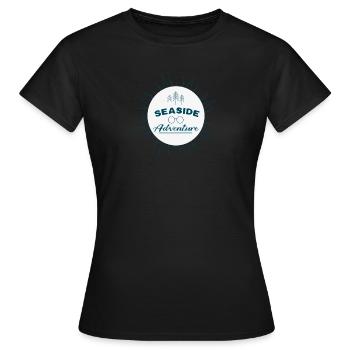 Seaside Adventure - Women's T-Shirt - black - Front - AI Model Female 172 dark (172cm)