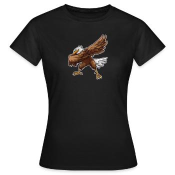 4 juillet Proud Dabbing American Eagle USA T-Shirt - T-shirt Femme - noir - Devant - AI Model Female 172 dark (172cm)