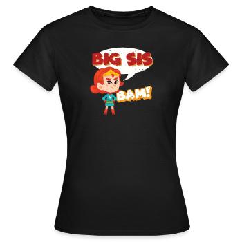 Big Sister Superhero - T-shirt Femme - noir - Devant - AI Model Female 172 dark (172cm)