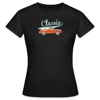 Classic Car USA - Frauen T-Shirt - Schwarz - Vorne - AI Model Female 172 dark (172cm)