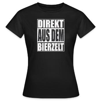 Direkt aus dem Bierzelt - Frauen T-Shirt - Schwarz - Vorne - AI Model Female 172 dark (172cm)