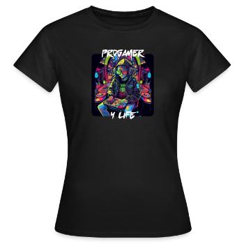 Progamer 4 Vie 1 - T-shirt Femme - noir - Devant - AI Model Female 172 dark (172cm)