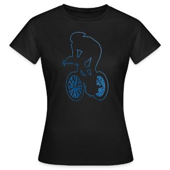 Rennradfahren Roadbike Rennradfahrer Herren - Frauen T-Shirt - Schwarz - Vorne - AI Model Female 172 dark (172cm)