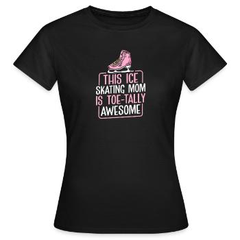 Eislaufen Wortspiel Eiskunstlauf - Frauen T-Shirt - Schwarz - Vorne - AI Model Female 172 dark (172cm)