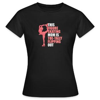 Eislaufen Wortspiel Eiskunstlauf - Frauen T-Shirt - Schwarz - Vorne - AI Model Female 172 dark (172cm)