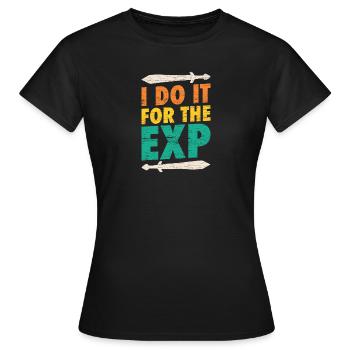 Larp |Live-Action-Rollenspiel |Larpen |Larp - Frauen T-Shirt - Schwarz - Vorne - AI Model Female 172 dark (172cm)