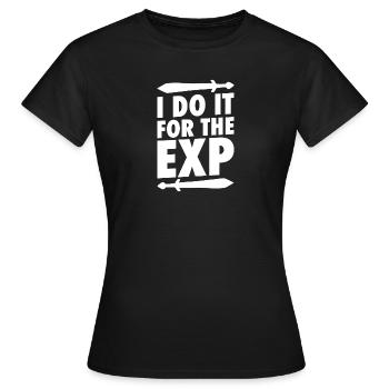 Larp |Live-Action-Rollenspiel |Larpen |Larp - Frauen T-Shirt - Schwarz - Vorne - AI Model Female 172 dark (172cm)