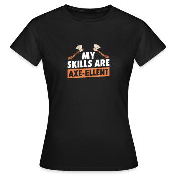 Larp |Live-Action-Rollenspiel |Larpen |Larp - Frauen T-Shirt - Schwarz - Vorne - AI Model Female 172 dark (172cm)