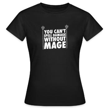 Larp |Live-Action-Rollenspiel |Larpen |Larp - Frauen T-Shirt - Schwarz - Vorne - AI Model Female 172 dark (172cm)