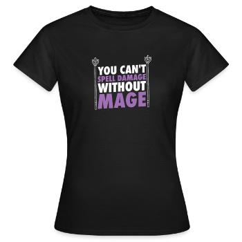 Larp |Live-Action-Rollenspiel |Larpen |Larp - Frauen T-Shirt - Schwarz - Vorne - AI Model Female 172 dark (172cm)