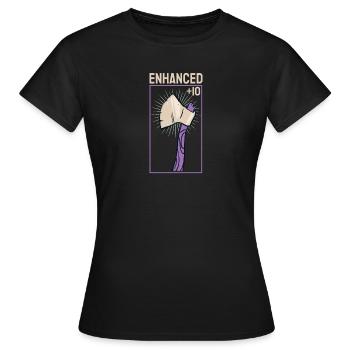 Larp |Live-Action-Rollenspiel |Larpen |Larp - Frauen T-Shirt - Schwarz - Vorne - AI Model Female 172 dark (172cm)