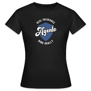 Agent d’assurance Évaluateur Courtier d’assurance - T-shirt Femme - noir - Devant - AI Model Female 172 dark (172cm)