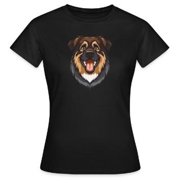 Ovcharka Ovcharka Berger du Caucase - T-shirt Femme - noir - Devant - AI Model Female 172 dark (172cm)