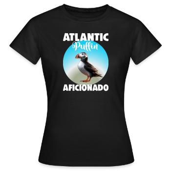 Atlantic Puffin Aficionado - Women's T-Shirt - black - Front - AI Model Female 172 dark (172cm)
