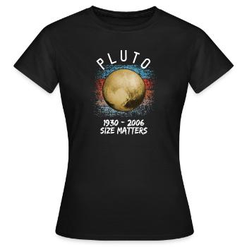 Pluto - Frauen T-Shirt - Schwarz - Vorne - AI Model Female 172 dark (172cm)