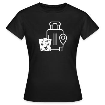 An Bord - Frauen T-Shirt - Schwarz - Vorne - AI Model Female 172 dark (172cm)