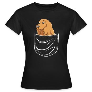 Cocker Spaniel - Frauen T-Shirt - Schwarz - Vorne - AI Model Female 172 dark (172cm)