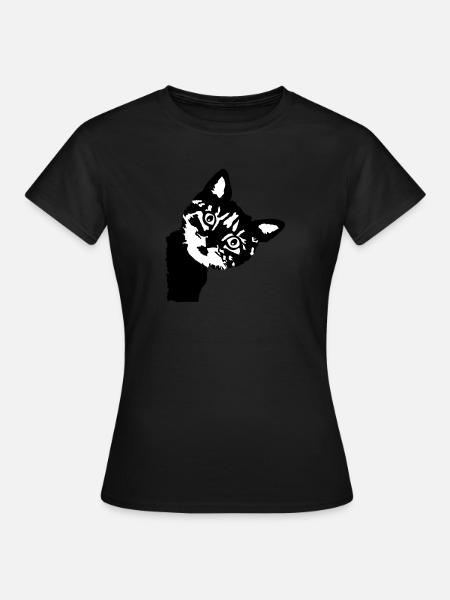 Cat, cute kitten - 2 colors - T-shirt Femme - noir