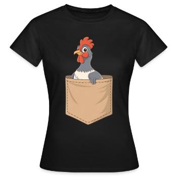 Auerhahn - Frauen T-Shirt - Schwarz - Vorne - AI Model Female 172 dark (172cm)
