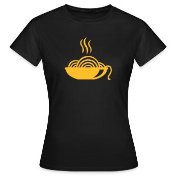 Nouille - T-shirt Femme - noir - Devant - AI Model Female 172 dark (172cm)