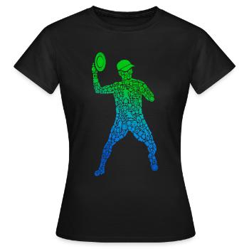 Disc Golf Sport Disc Golf Disc Boys Disc Golfer - Women's T-Shirt - black - Front - AI Model Female 172 dark (172cm)