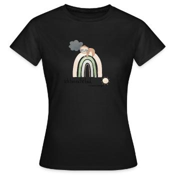 Ich bin nicht faul, ich spare Energie - Frauen T-Shirt - Schwarz - Vorne - AI Model Female 172 dark (172cm)