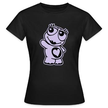 Turtle - Frauen T-Shirt - Schwarz - Vorne - AI Model Female 172 dark (172cm)