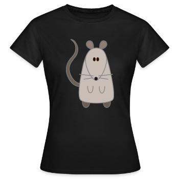 Rat advice - Women's T-Shirt - black - Front - AI Model Female 172 dark (172cm)