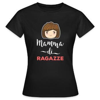 Maman de fille Mère Filles Fête des mères - T-shirt Femme - noir - Devant - AI Model Female 172 dark (172cm)