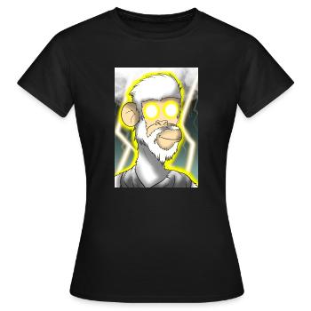 LuxuryApe Zeus - Frauen T-Shirt - Schwarz - Vorne - AI Model Female 172 dark (172cm)