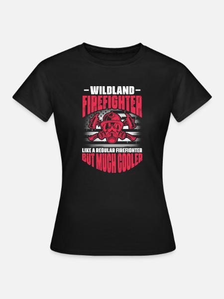 Wildland firefighter - Frauen T-Shirt - Schwarz