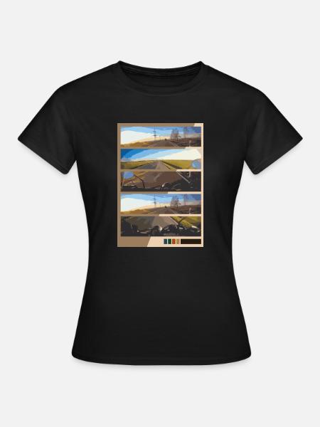 Travel Bilder - Frauen T-Shirt - Schwarz