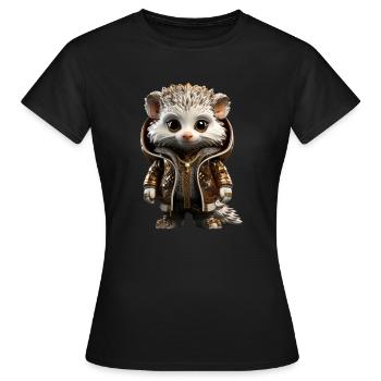 Mister Spike - Frauen T-Shirt - Schwarz - Vorne - AI Model Female 172 dark (172cm)