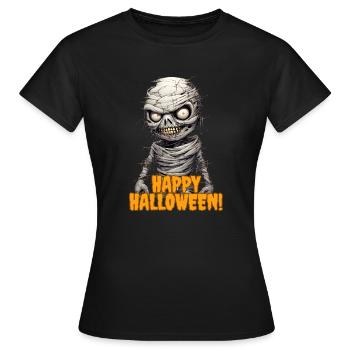 Joyeux halloween - T-shirt Femme - noir - Devant - AI Model Female 172 dark (172cm)