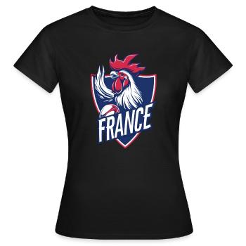 Stolz darauf, Rugby zu sein - Frauen T-Shirt - Schwarz - Vorne - AI Model Female 172 dark (172cm)