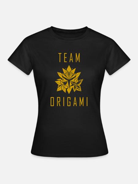 Team Origami - Frauen T-Shirt - Schwarz