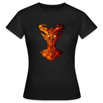 Diable - T-shirt Femme - noir - Devant - AI Model Female 172 dark (172cm)