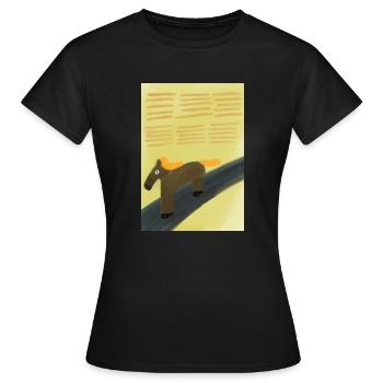 Bojack Freedom Horseman - Women's T-Shirt - black - Front - AI Model Female 172 dark (172cm)