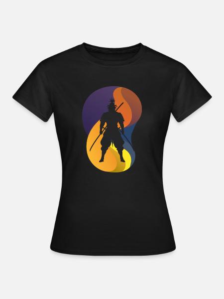 Samurai Ninja Karate - Frauen T-Shirt - Schwarz