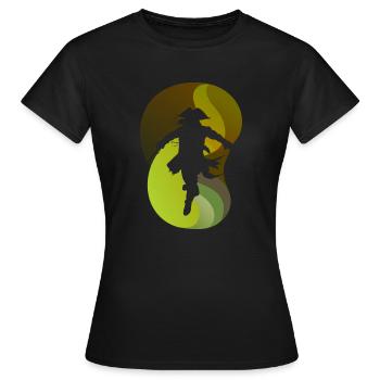 Pirate Drapeau pirate Bateau pirate - T-shirt Femme - noir - Devant - AI Model Female 172 dark (172cm)