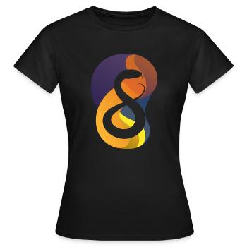 Serpents Serpent - T-shirt Femme - noir - Devant - AI Model Female 172 dark (172cm)