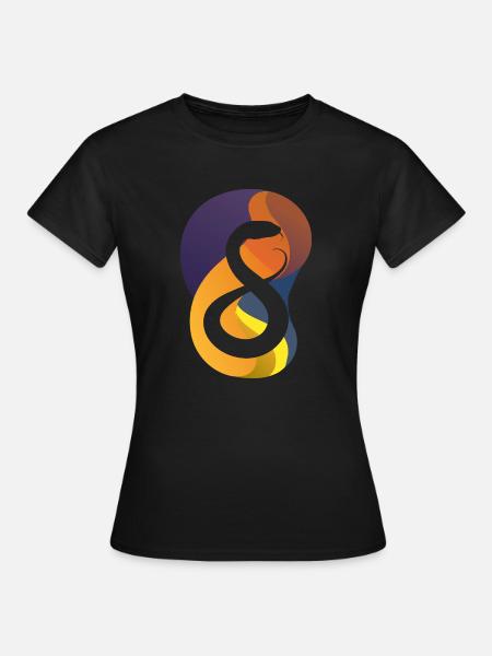 Schlangen Schlange - Frauen T-Shirt - Schwarz